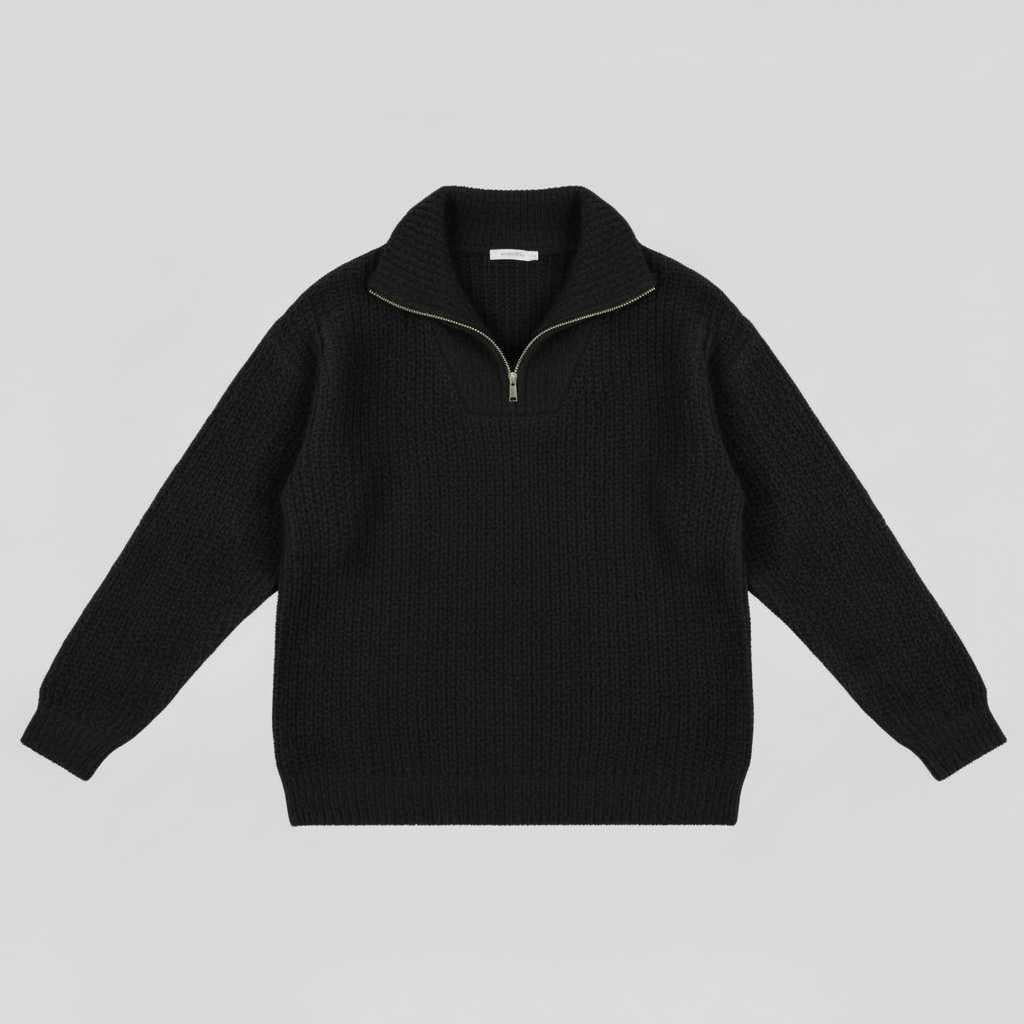 Dafina | Women's V-Neck Sweater with Zipper