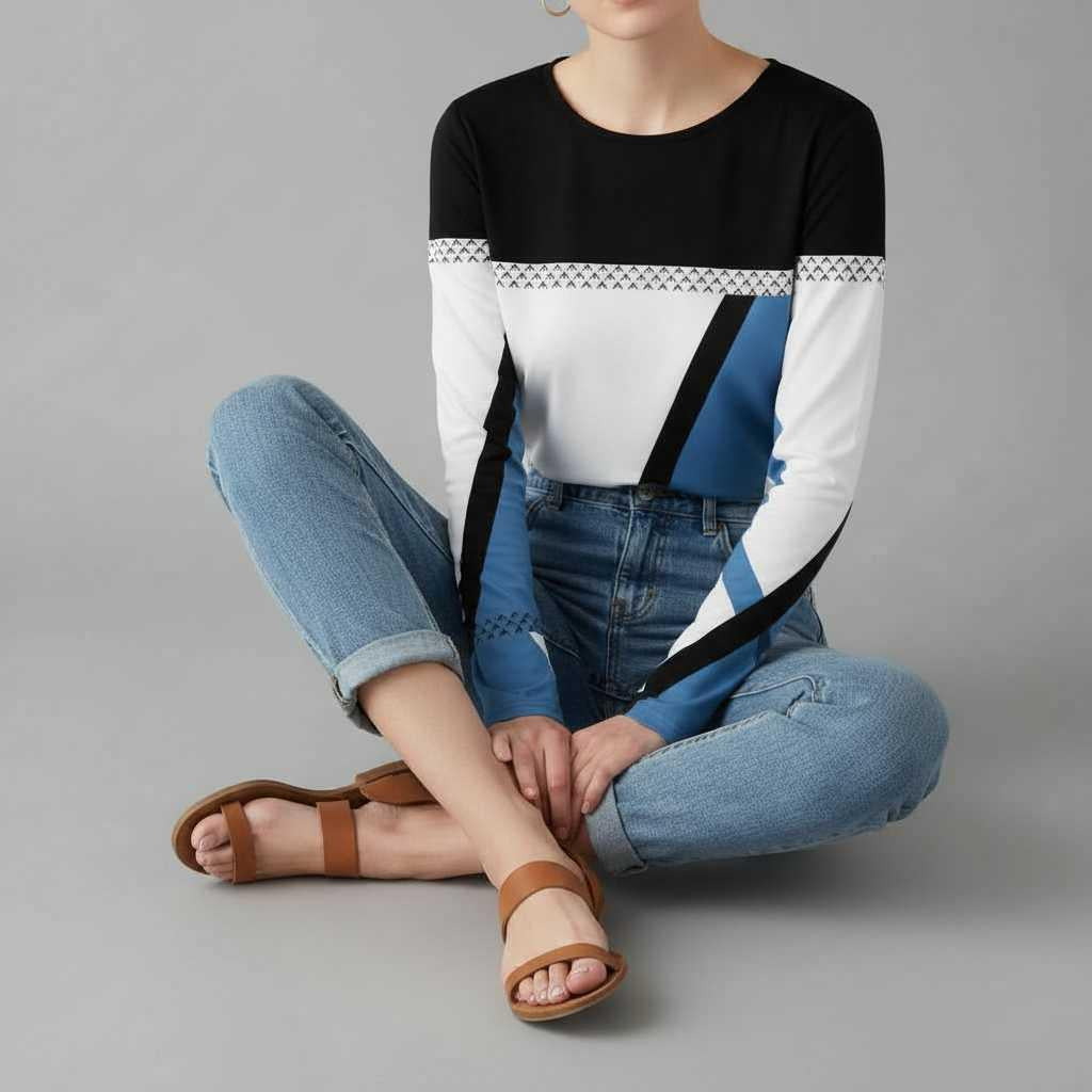 Avril | Modern Graphic Sweater for Women