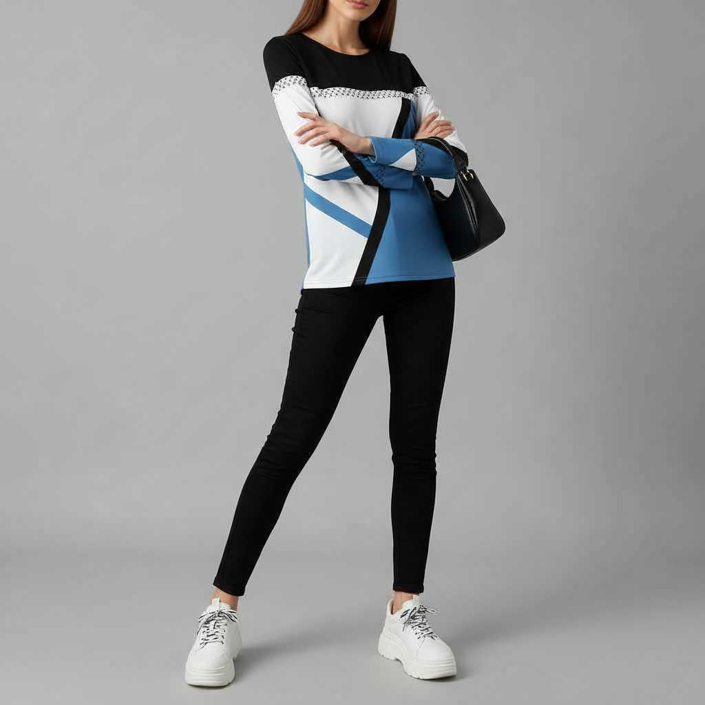 Avril | Modern Graphic Sweater for Women