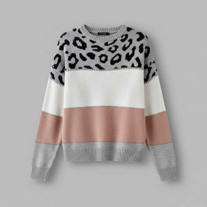 Cheyenne Sweater | Women's Panther Print Winter Knitwear