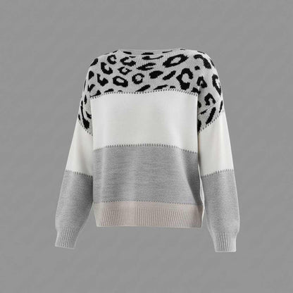 Cheyenne Sweater | Women's Panther Print Winter Knitwear