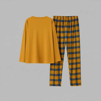 Cozy Elegance | Women's Pajama Sets with Checkered Print