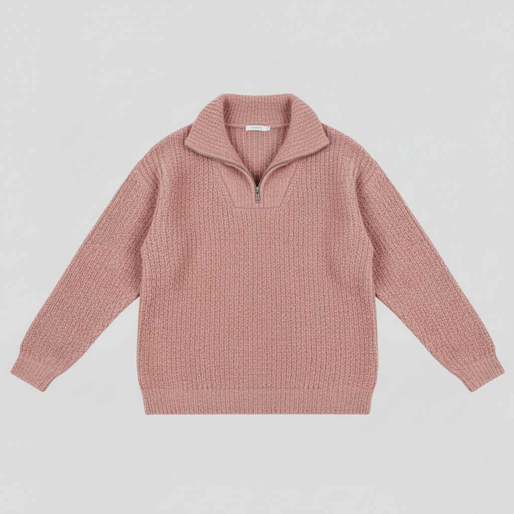 Dafina | Women's V-Neck Sweater with Zipper