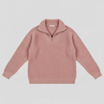 Dafina | Women's V-Neck Sweater with Zipper