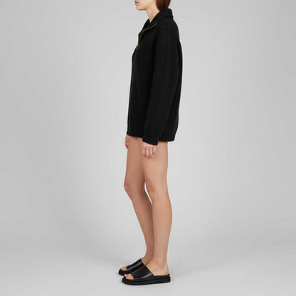 Dafina | Women's V-Neck Sweater with Zipper