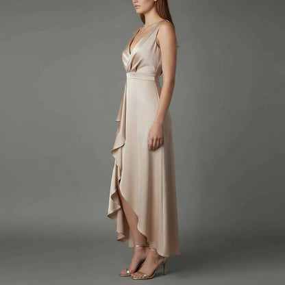 Elegant V-Neck Maxi Dress | Women's Summer Dress