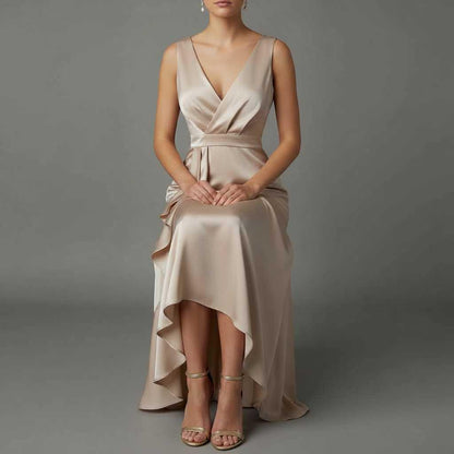 Elegant V-Neck Maxi Dress | Women's Summer Dress