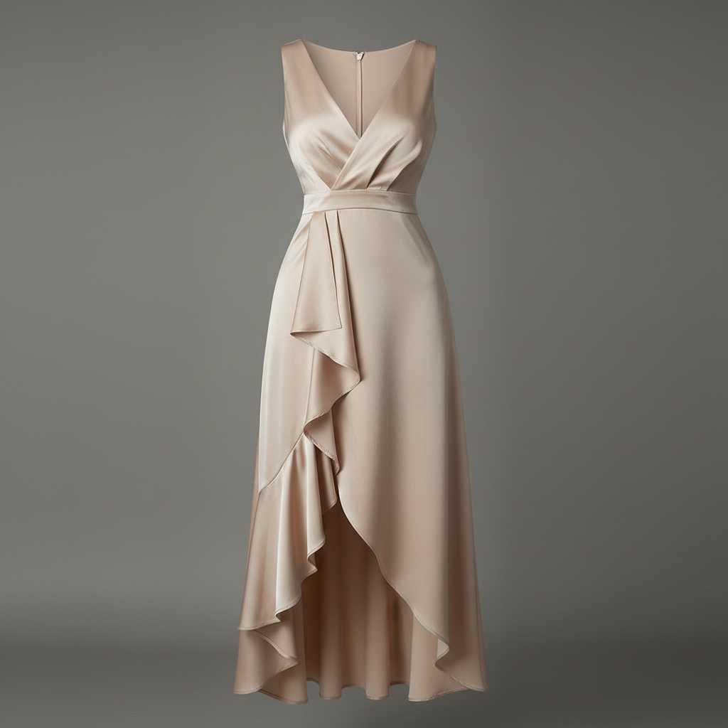 Elegant V-Neck Maxi Dress | Women's Summer Dress