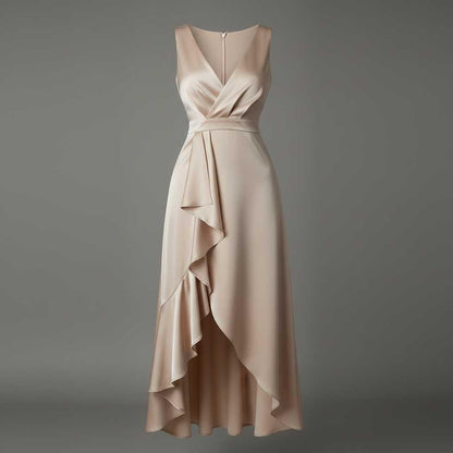 Elegant V-Neck Maxi Dress | Women's Summer Dress