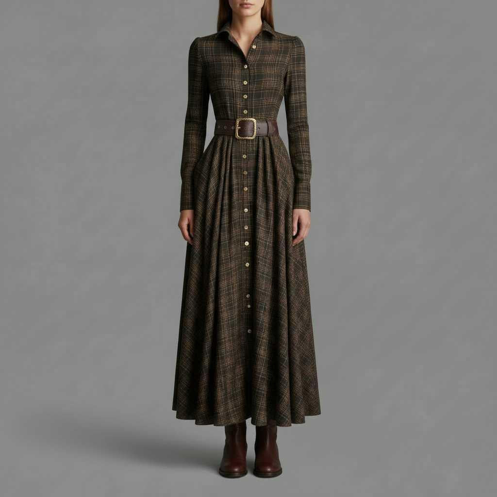 Jannali | Women's Long Sleeve Maxi Dress with Pockets