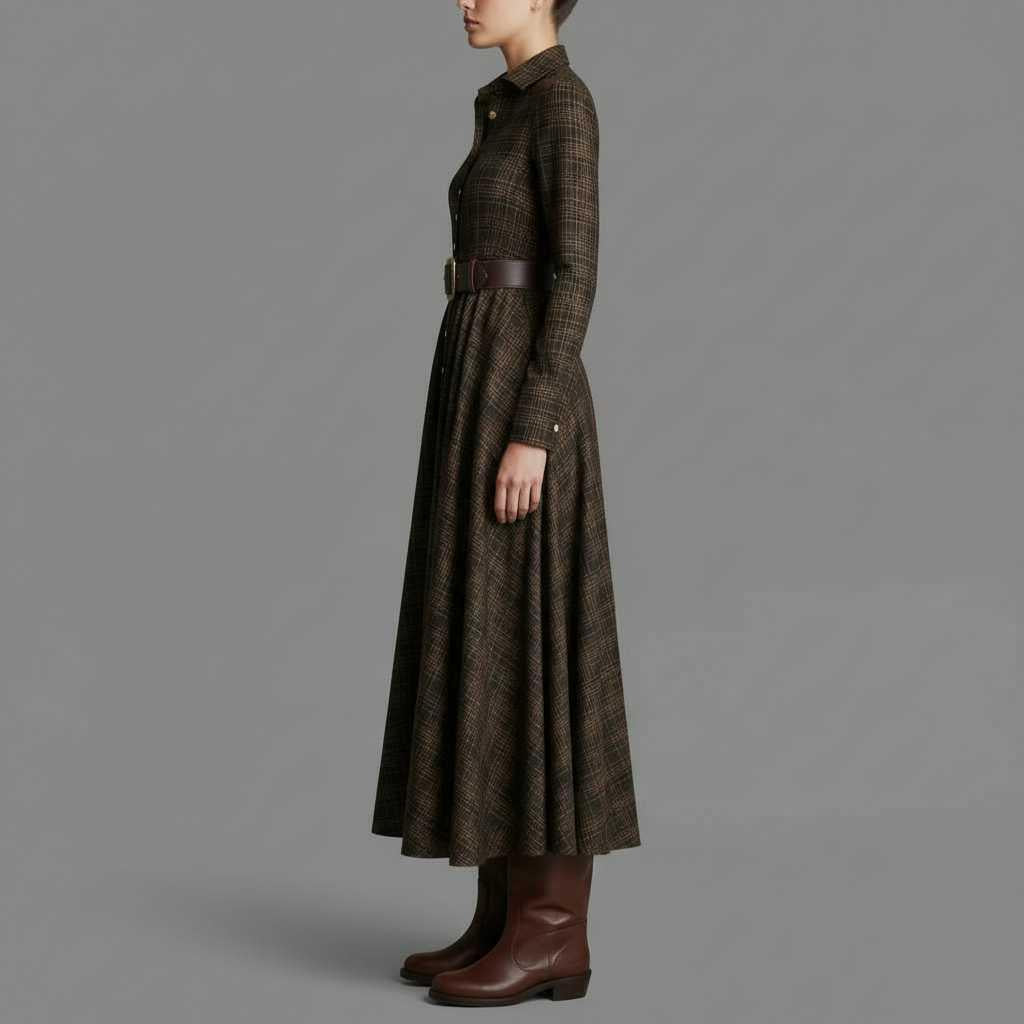 Jannali | Women's Long Sleeve Maxi Dress with Pockets