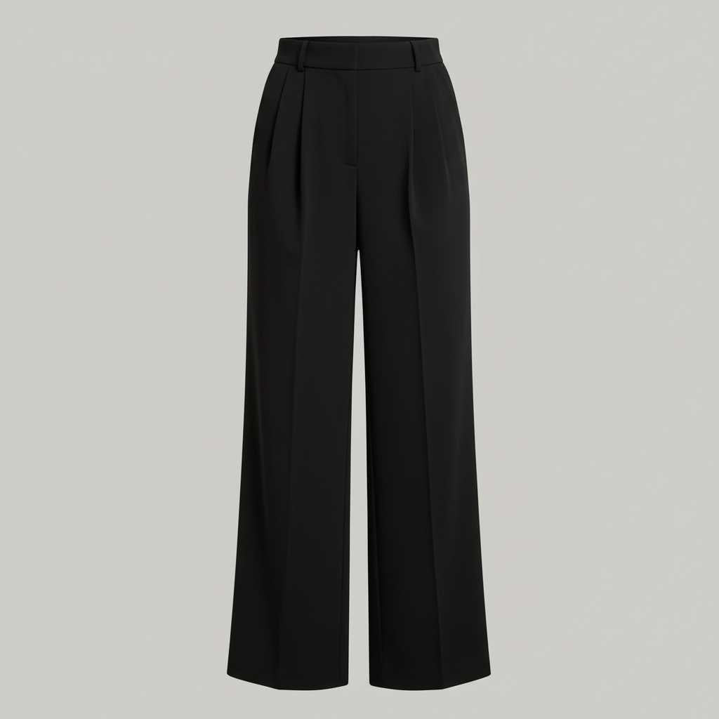 Lena Tailored Wide Leg Trousers | Women's Black Pants