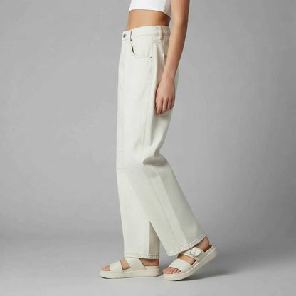 Leopard Print Barrel Jeans | Women's Casual Denim