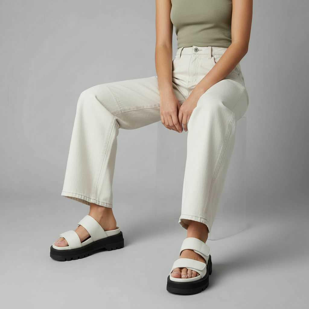 Leopard Print Barrel Jeans | Women's Casual Denim