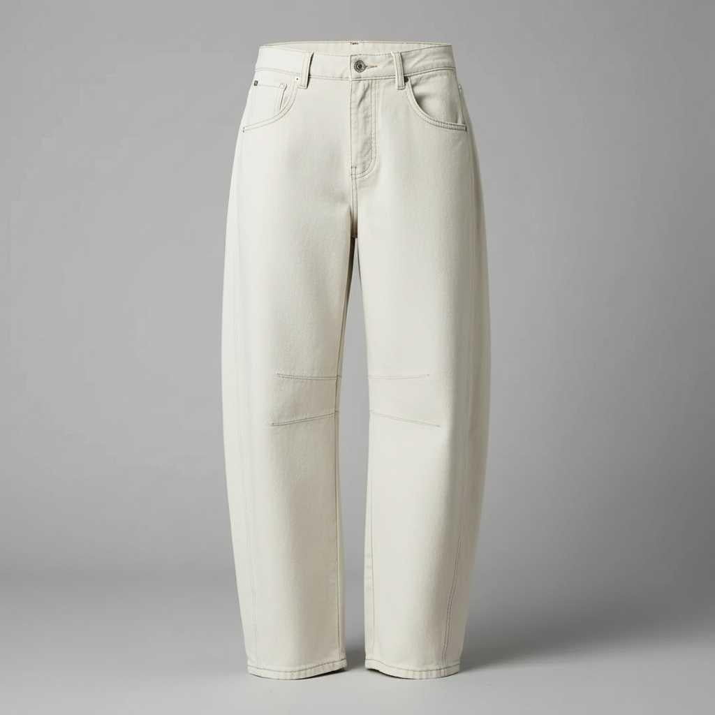 Leopard Print Barrel Jeans | Women's Casual Denim