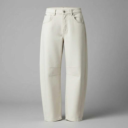 Leopard Print Barrel Jeans | Women's Casual Denim