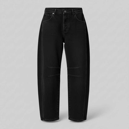 Leopard Print Barrel Jeans | Women's Casual Denim