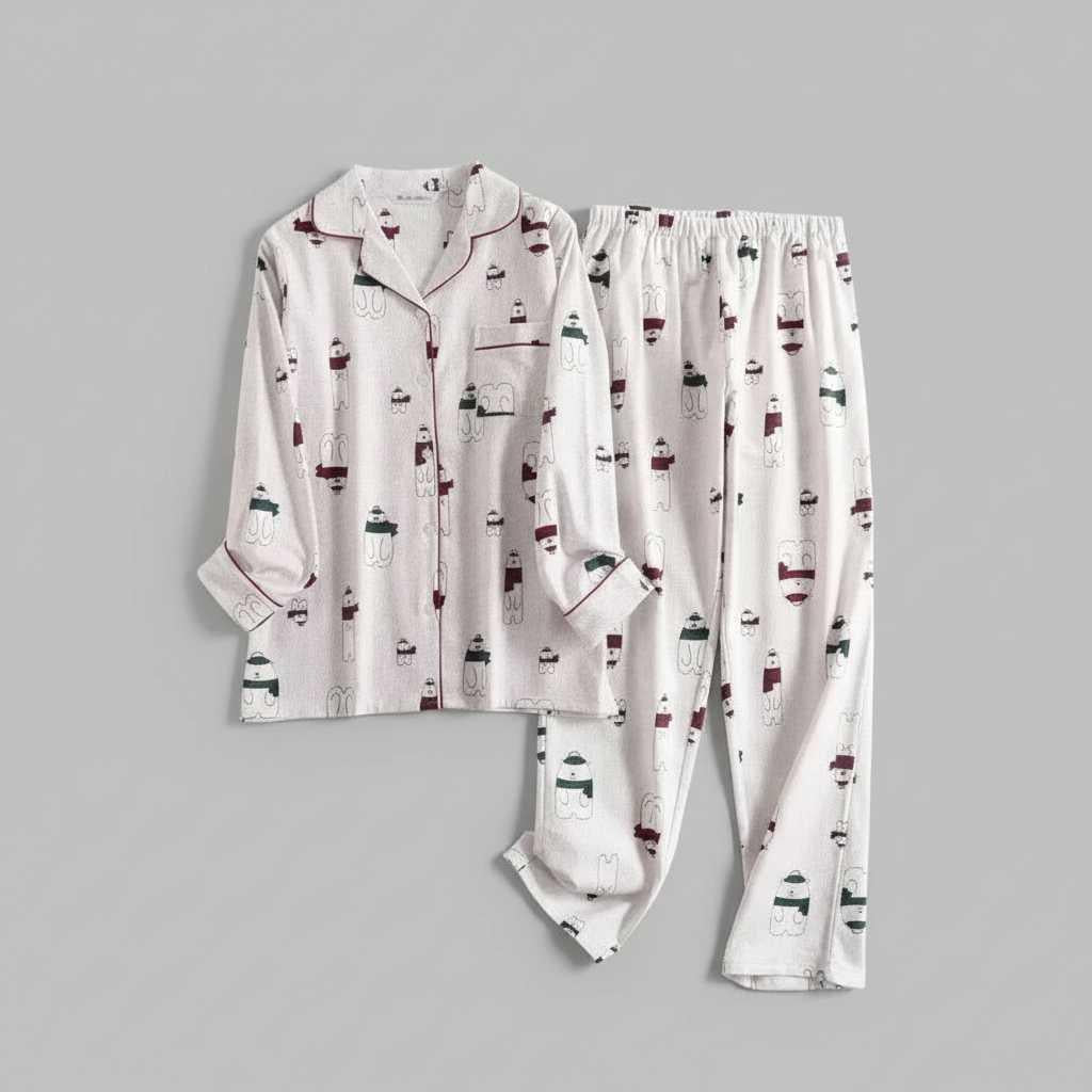 Plaid Cotton Flannel Pajama Set | Women's Sleepwear