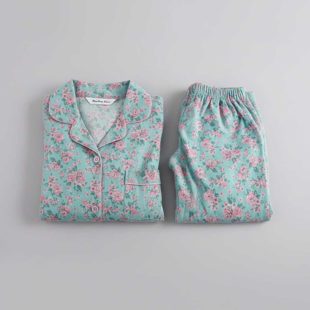 Plaid Cotton Flannel Pajama Set | Women's Sleepwear