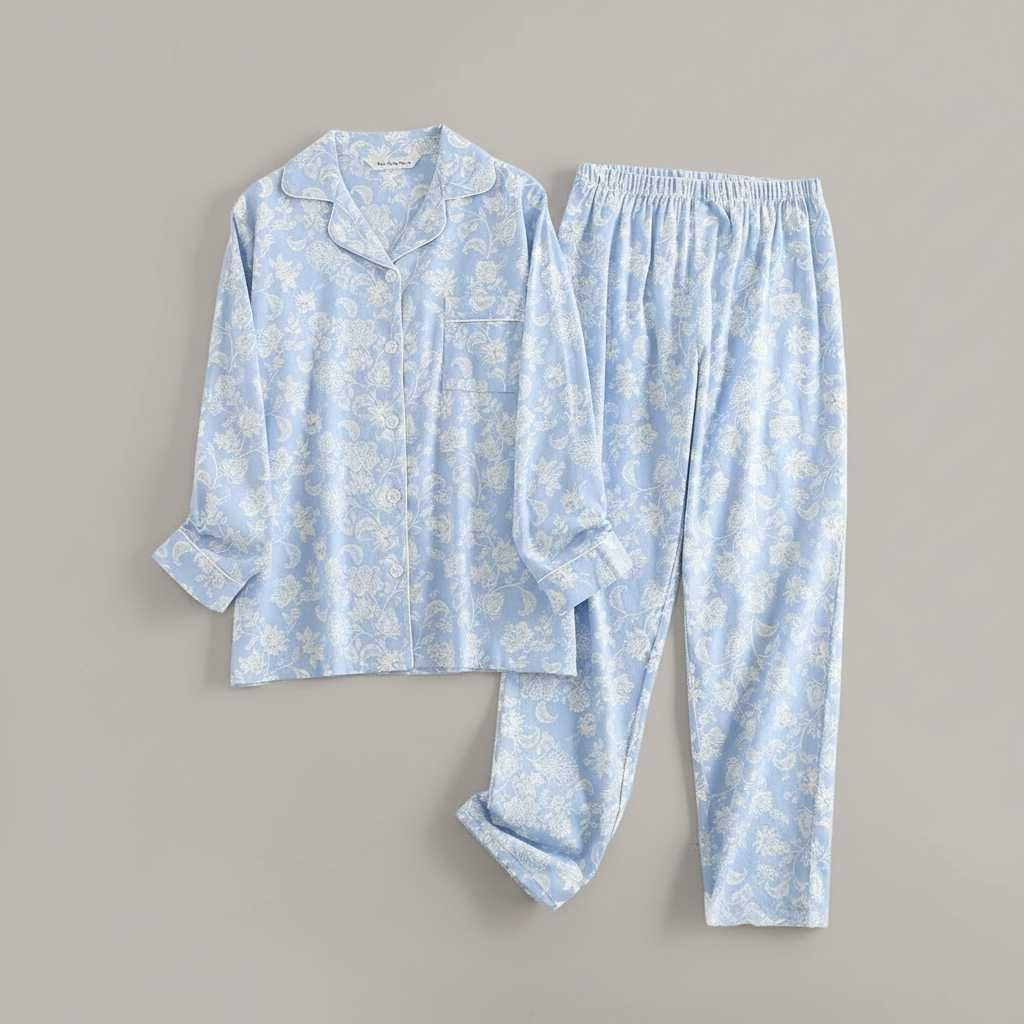 Plaid Cotton Flannel Pajama Set | Women's Sleepwear