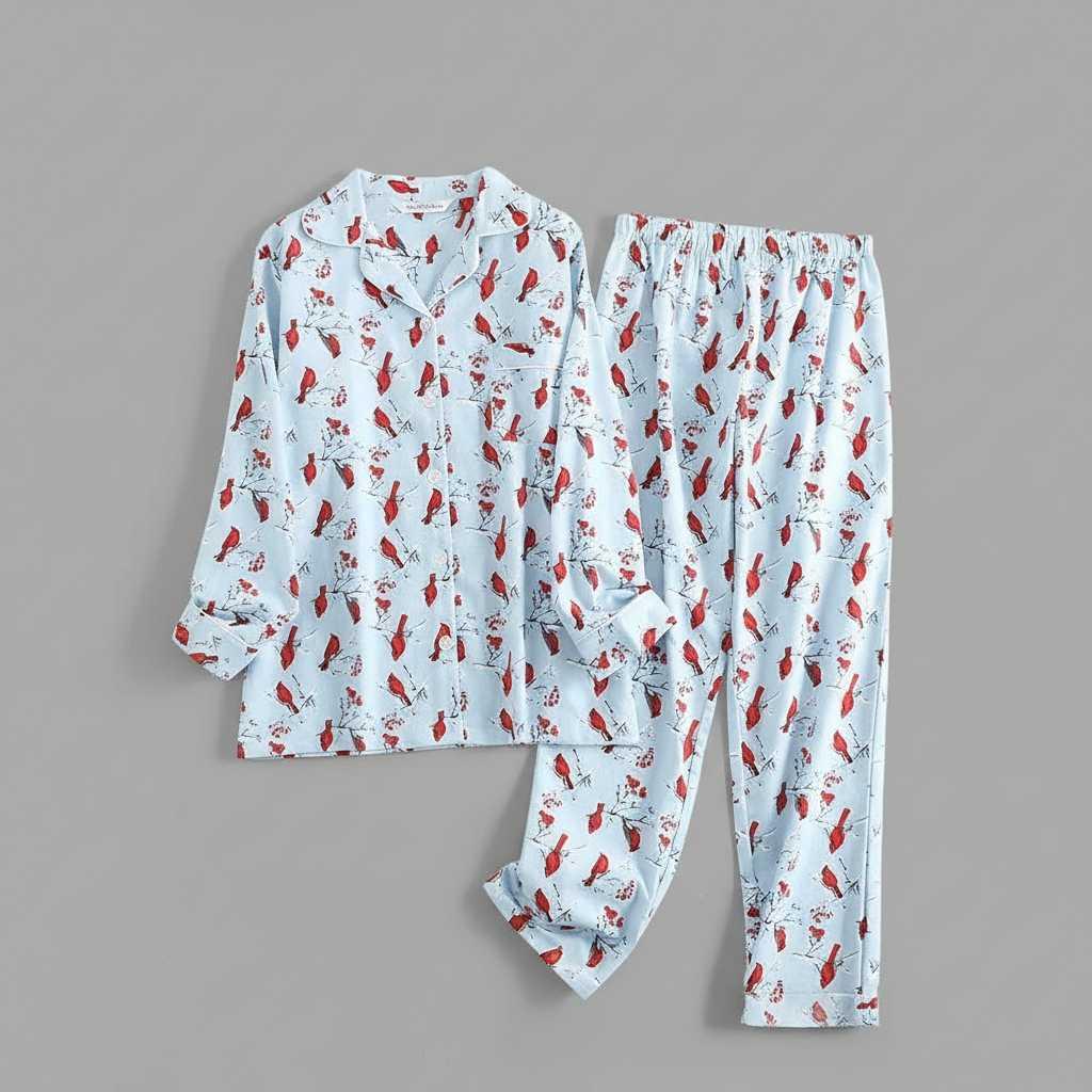 Plaid Cotton Flannel Pajama Set | Women's Sleepwear