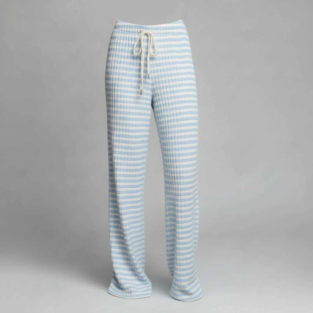 Striped Lace-Up Pants | Women's Casual High Street Fashion