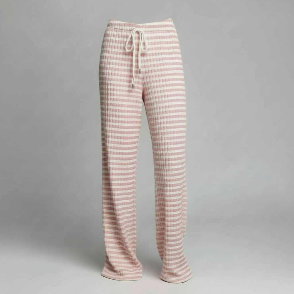 Striped Lace-Up Pants | Women's Casual High Street Fashion