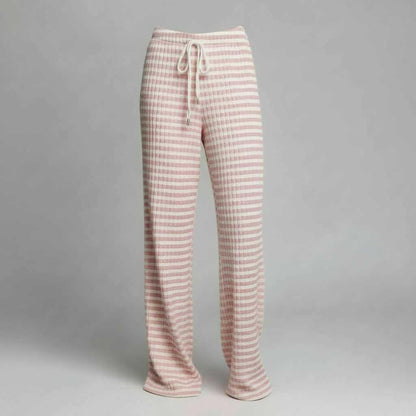 Striped Lace-Up Pants | Women's Casual High Street Fashion